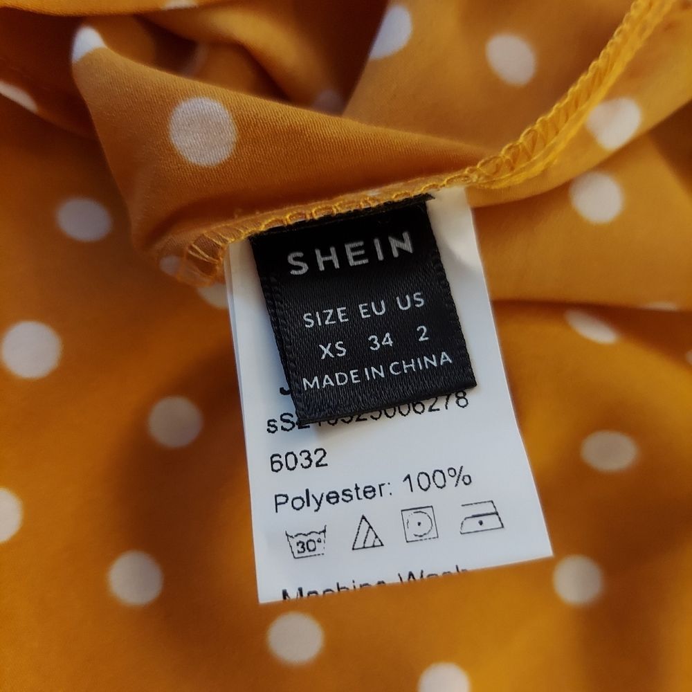 Ruffle Armhole Tie Back Polka Dot Dress - Picture 9 of 9